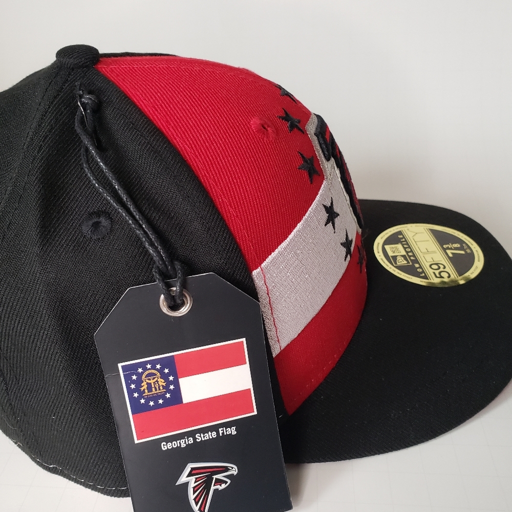 ATLANTA FALCONS NFL NEW ERA 59FIFTY FITTED CAP/HAT SIZE 7 3/8 [12023486] - Picture 5 of 8